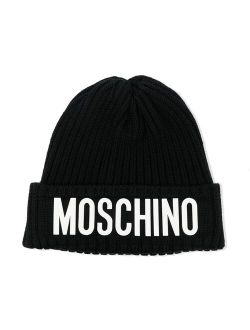 Kids logo-print wool beanie