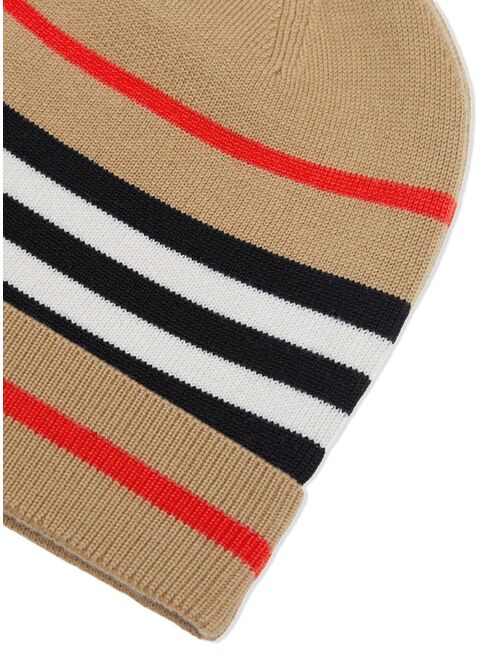 Burberry Kids Icon Stripe knitted hat