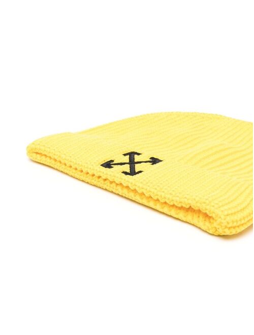 Off-White Kids Arrows ribbed-knit beanie