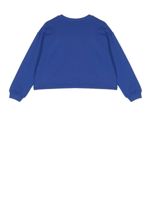 Marni Kids sequinned daisy-print sweatshirt