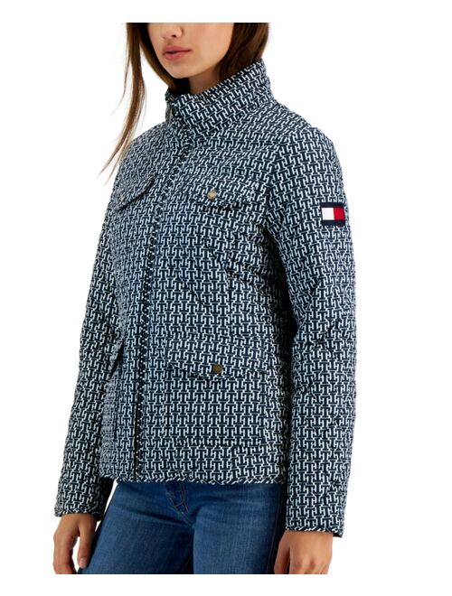 TOMMY HILFIGER Women's Quilted Stand-Collar Jacket