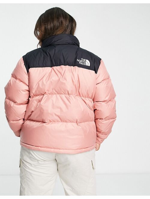 The North Face Plus 1996 Retro Nuptse jacket in pink