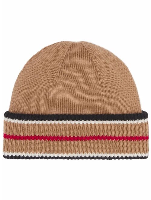 Burberry Icon Stripe beanie hat