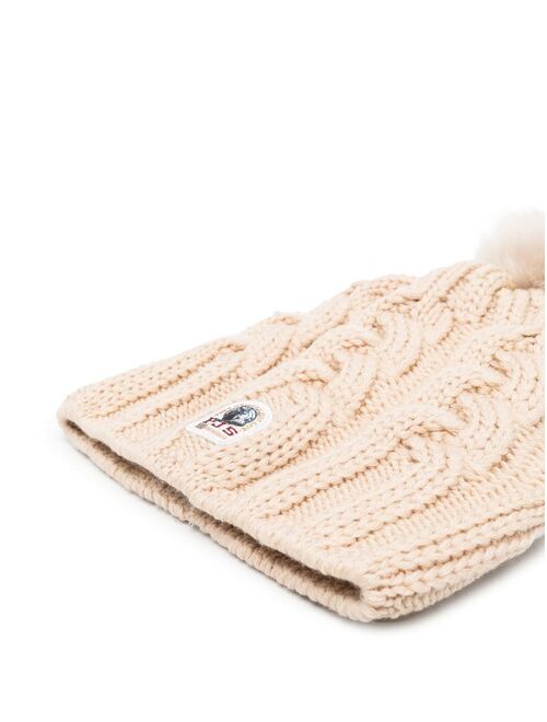 Parajumpers logo patch pompom beanie