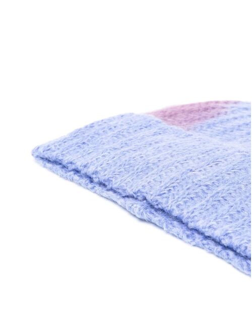 Diesel two-tone knitted beanie