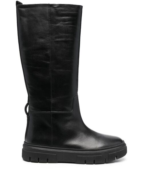 Geox Isotte leather knee-high boots
