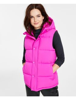 BCBGENERATION Women's Stretch Hooded Vest, Created for Macy's
