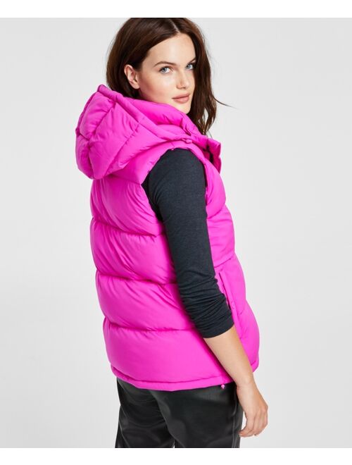 BCBGENERATION Women's Stretch Hooded Vest, Created for Macy's