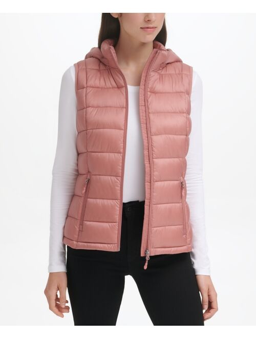 CHARTER CLUB Women's Packable Hooded Down Puffer Vest, Created for Macy's