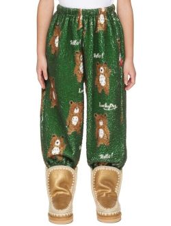LUCKYTRY SSENSE Exclusive Kids Green Lounge Pants