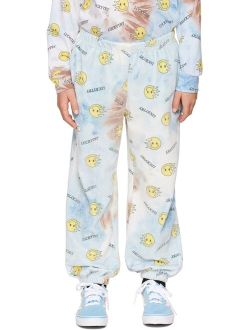 LUCKYTRY Kids Blue Smile Track Pants