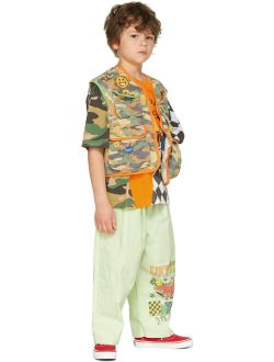 LUCKYTRY Kids Green Car Trousers