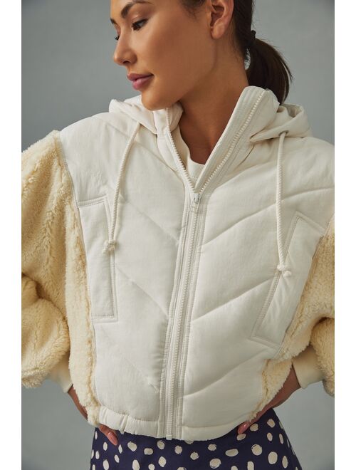 Daily Practice by Anthropologie Sherpa Puffer Jacket