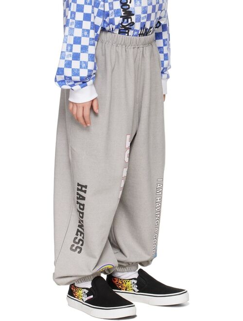 LUCKYTRY Kids Gray Ice Cream Vintage Lounge Pants