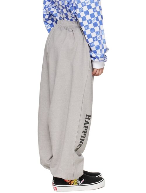 LUCKYTRY Kids Gray Ice Cream Vintage Lounge Pants