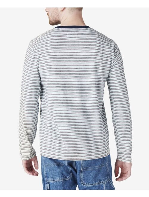 Lucky Brand Men's Classic Crewneck Long Sleeve T-shirt