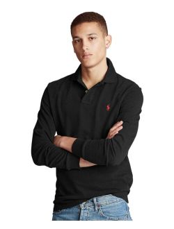 Men's Classic Fit Long Sleeve Mesh Polo