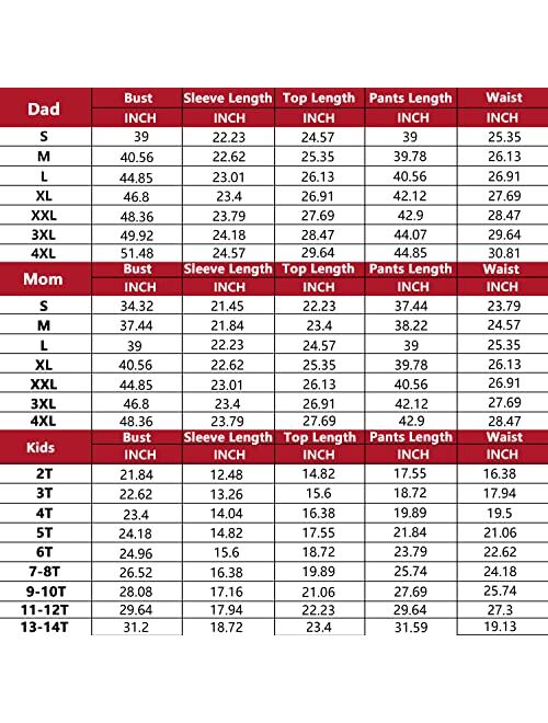 Oriental eLife Matching Christmas Pjs For Family,Elf Pajamas Christma Sets,Xmas Holiday Family Sleepwear Outfits Women Men