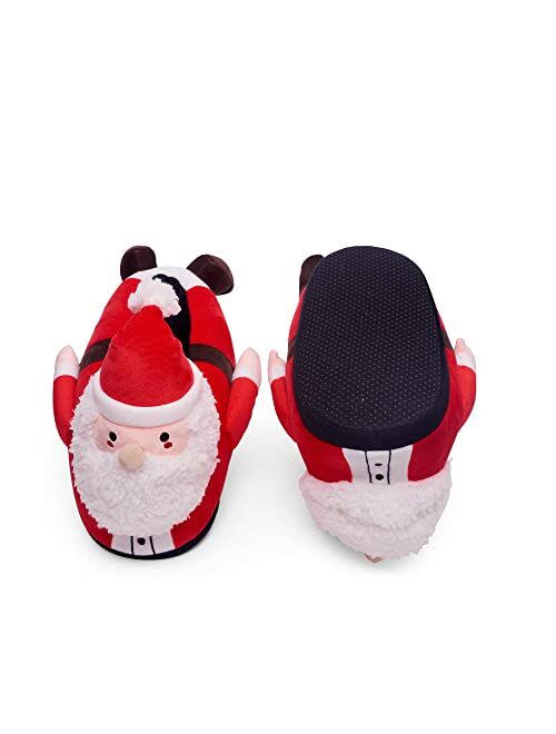 Coddies Santa Slippers | Secret Santa Gift | Funny Slippers for Men, Women & Kids | Santa Slippers for The Holidays | 3 Sizes: S, M, L | Gag Gift