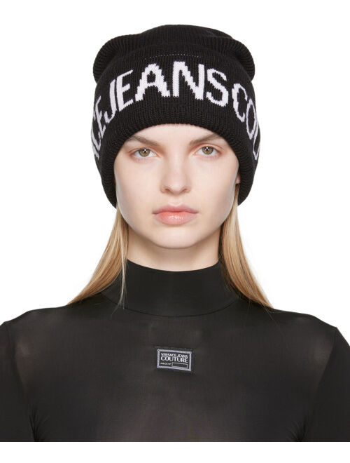 Versace Jeans Couture Black Logo Beanie