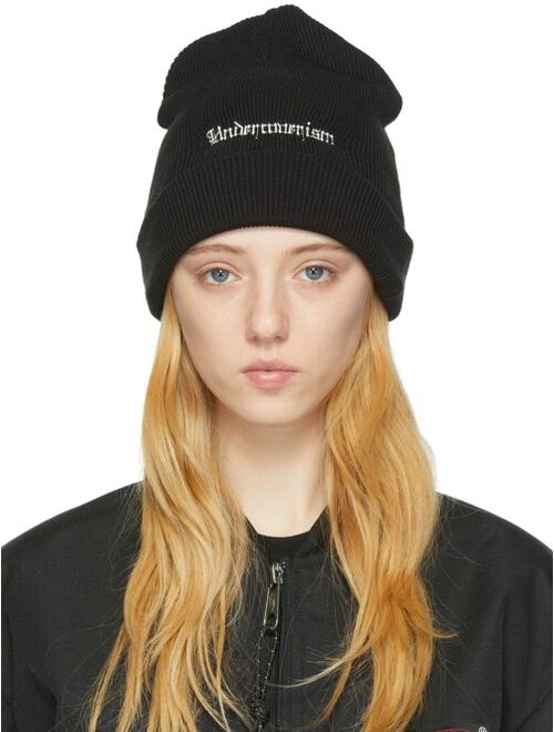 Undercover Black Acrylic Beanie