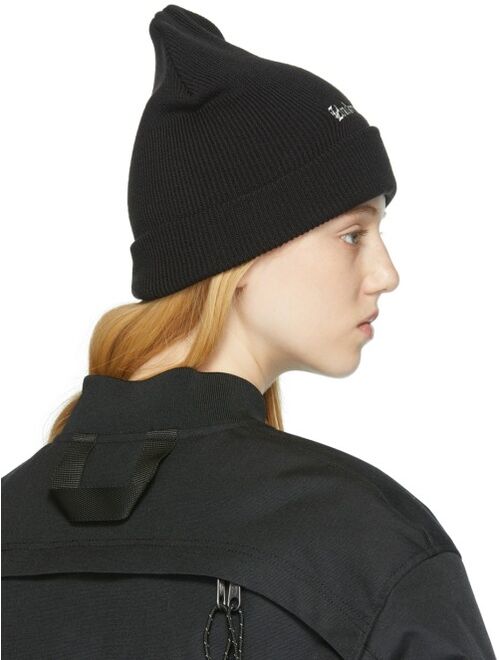 Undercover Black Acrylic Beanie