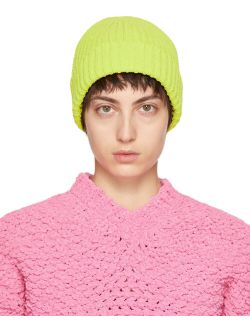 Yellow Chenille Beanie