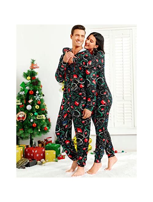 Parlsdy Christmas Onesies Adult Onesie Costume Pajamas For Women Pajama Sets Christmas Pajamas For Family Christmas Pjs Matching Sets