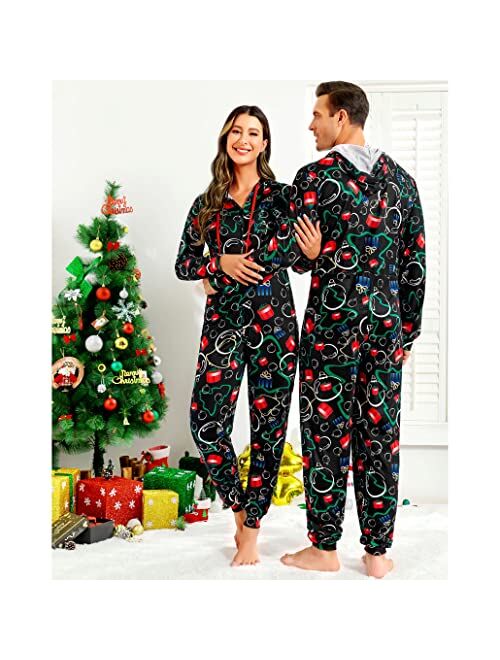 Parlsdy Christmas Onesies Adult Onesie Costume Pajamas For Women Pajama Sets Christmas Pajamas For Family Christmas Pjs Matching Sets