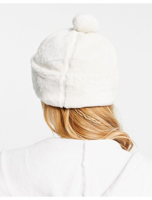 The North Face Osito faux fur beanie in cream