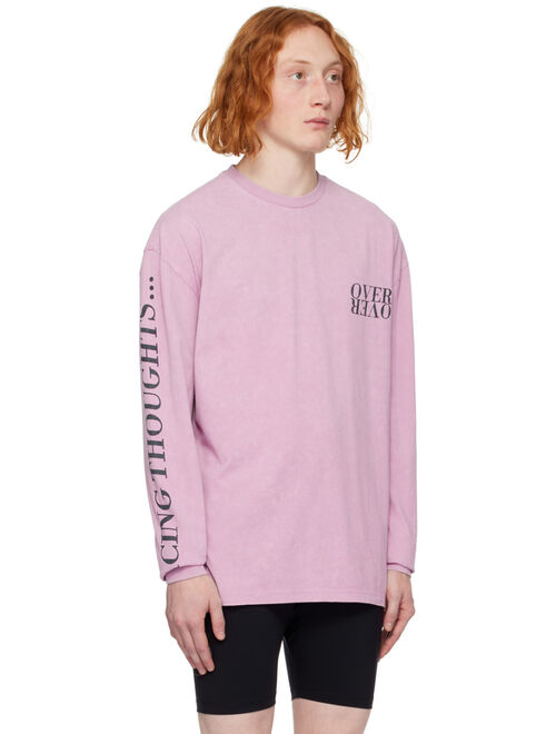 OVER OVER Purple 'Racing Thoughts' Long Sleeve T-Shirt