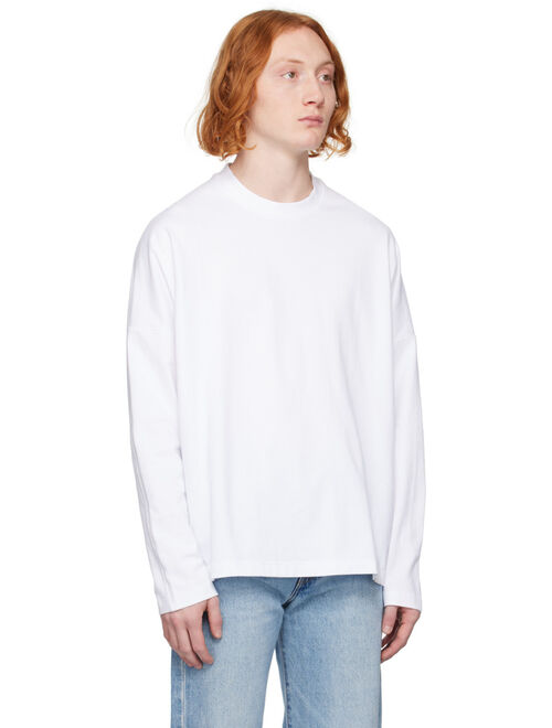 Calvin Klein White Relaxed-Fit Long Sleeve T-Shirt