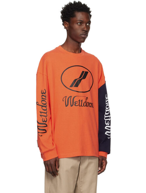 We11done Orange Remake Long Sleeve T-Shirt