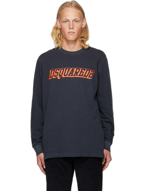 Dsquared2 Gray Printed T-Shirt