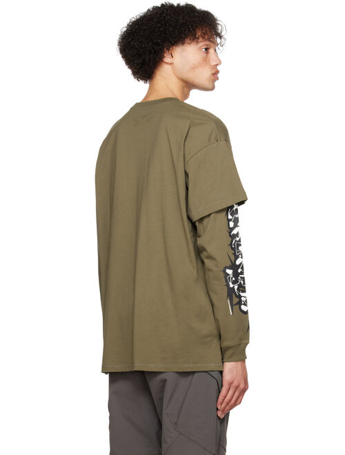 ACRONYM Khaki Layered Long Sleeve T-Shirt