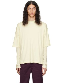 GR10K Off-White Layered Long Sleeve T-Shirt