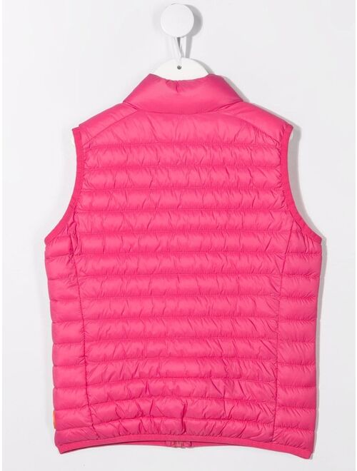 Save The Duck Kids quilted zip-up gilet
