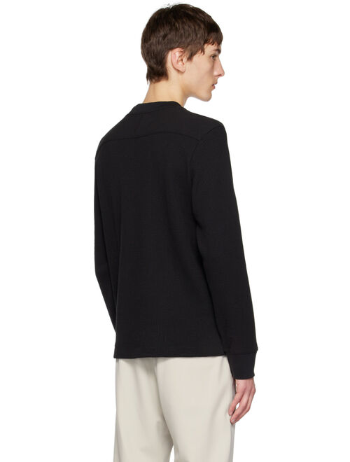 Theory Black Mattis Long Sleeve T-Shirt