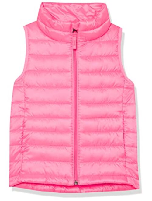 Amazon Essentials Girls and Toddlers' Lightweight Water-Resistant Packable Puffer Vest