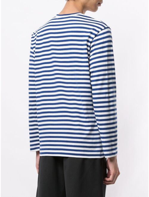 Comme Des Garcons Play striped basic T-shirt