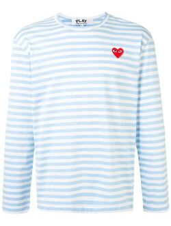 Comme Des Garcons Play striped long sleeve top