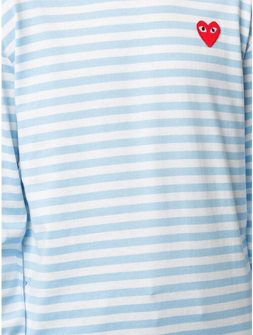 Comme Des Garcons Play striped long sleeve top