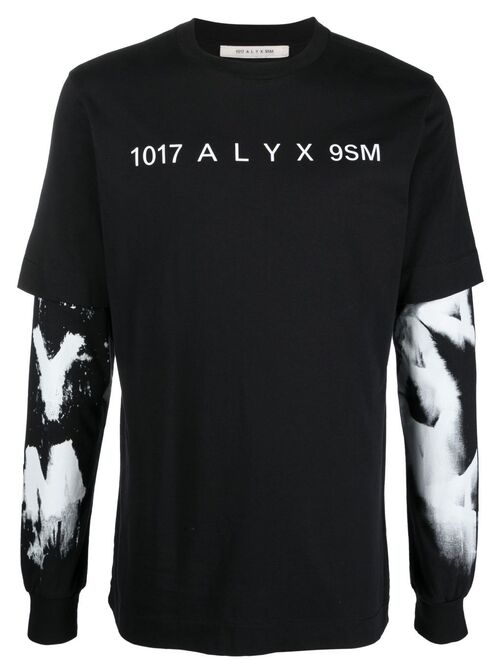 1017 ALYX 9SM layered logo-print T-shirt