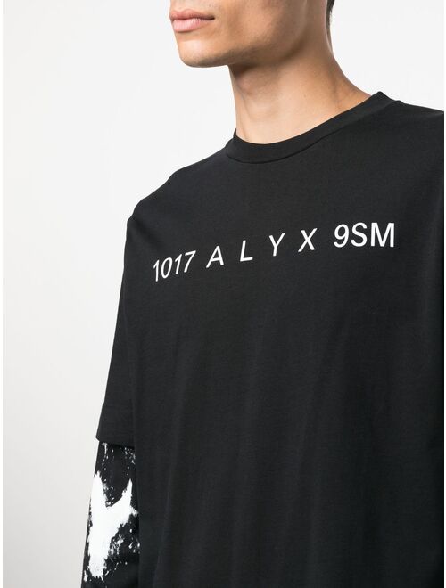 1017 ALYX 9SM layered logo-print T-shirt