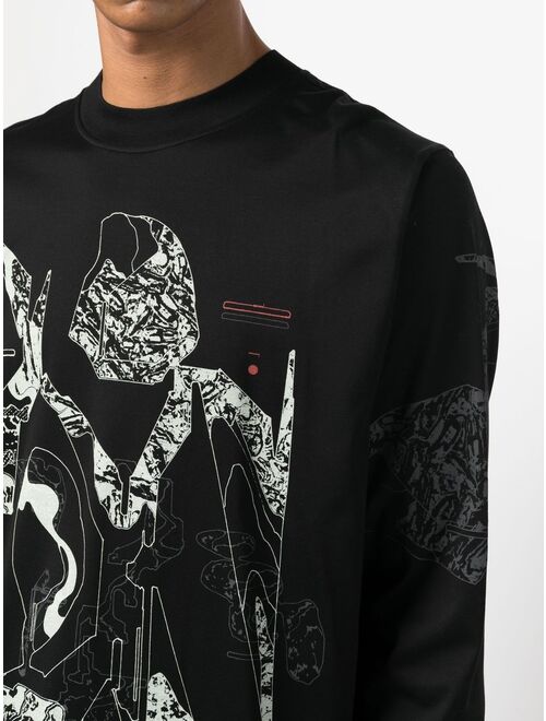 Stone Island Shadow Project graphic-print long-sleeve T-shirt