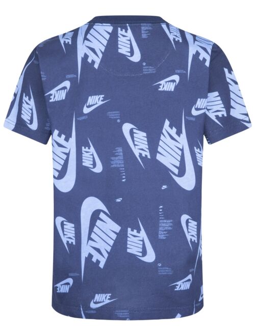 Nike Toddler Boys Short Sleeves Futura Allover Print T-shirt