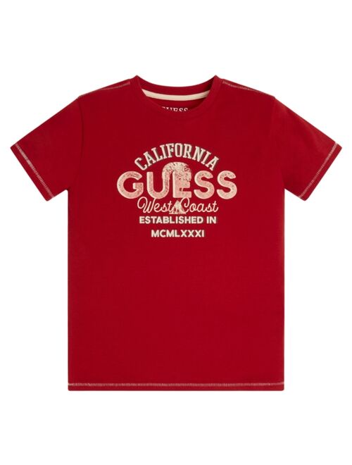 GUESS Big Boys Stretch Jersey Screen Printed Graphic T-shirt