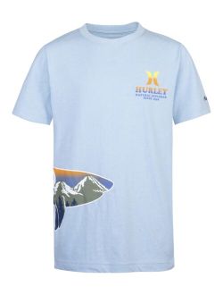 Big Boys Sharks Cape Wrap Short Sleeve T-shirt