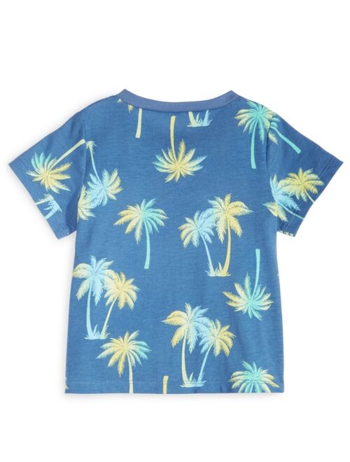 First Impressions Toddler Boys Palm-Print Henley T-Shirt, Created for Macy's