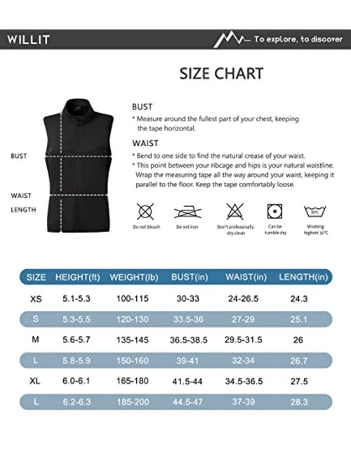 Willit Women's Lightweight Vest Sleeveless Golf Jacket, Windproof Weather Resistance for Running Hiking Casual Slim Fit